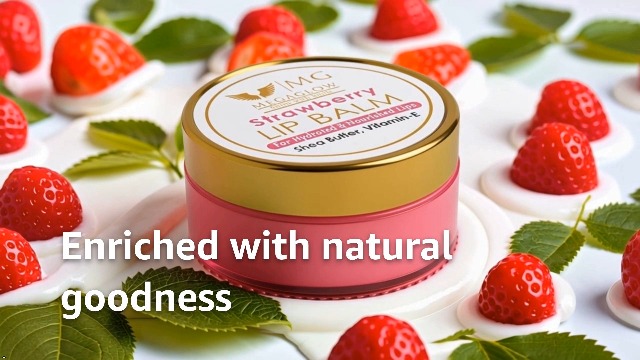 Buy MG MEGAGLOW Strawberry lip Balm (5g) -Tinted Lip Balm with